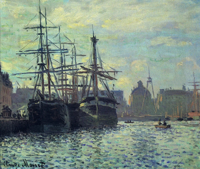 Il Bacino del commercio. Le Havre - Claude Monet