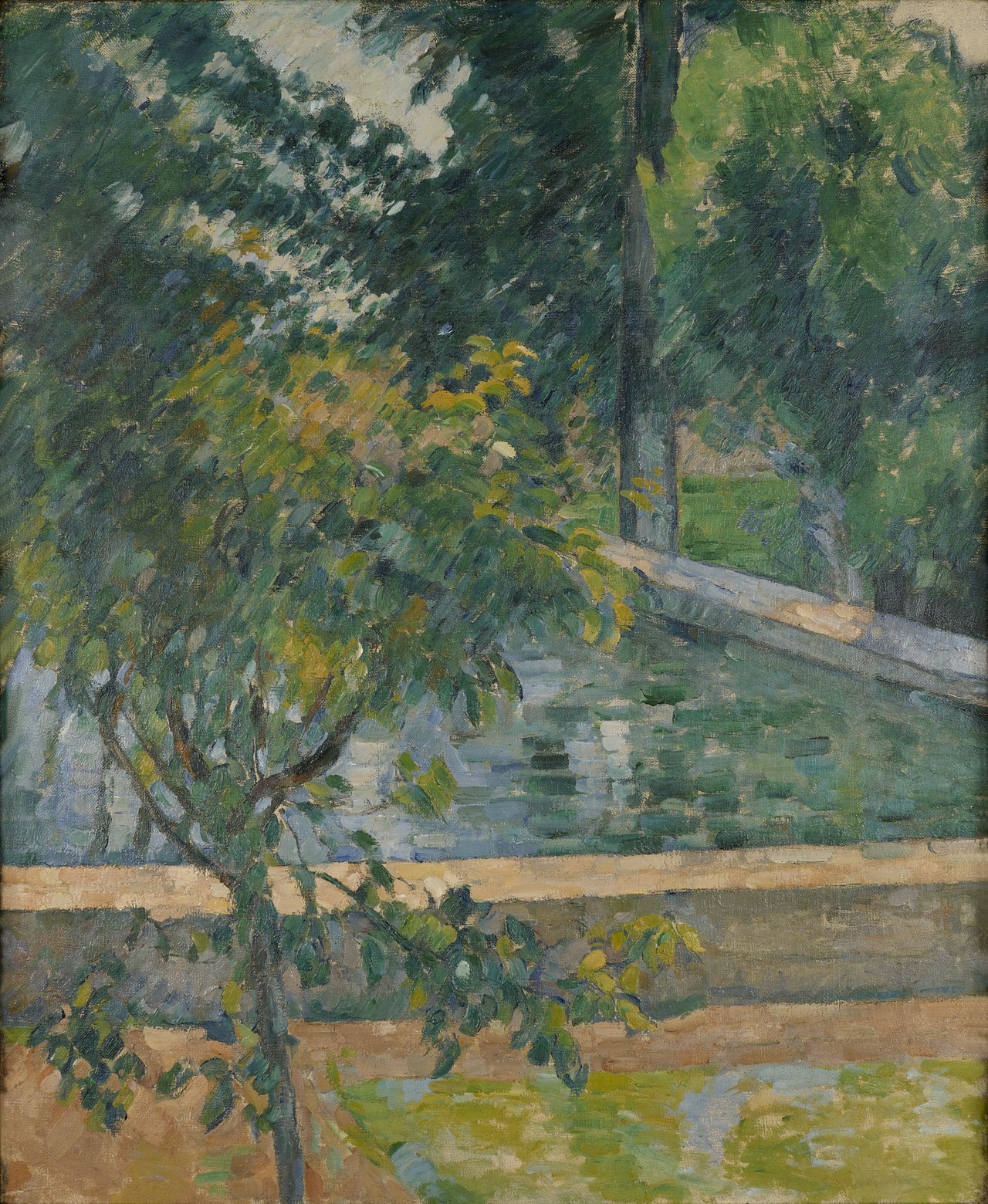 Reproduction du tableau « Le Bassin du Jas de Bouffan - Paul Cézanne » par Alpha Reproduction en peinture à l’huile