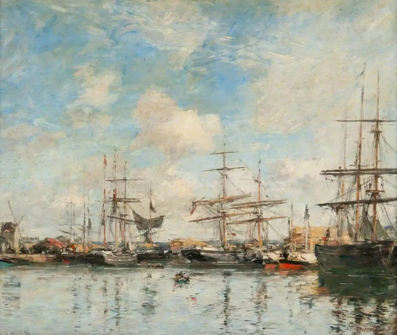 Il Bacino del Porto di Gravelines - Eugène Boudin