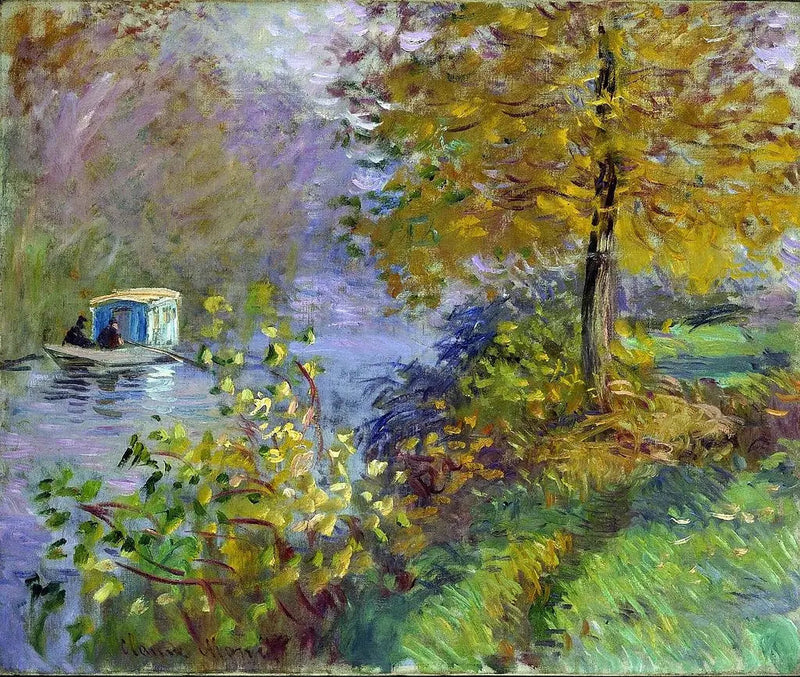 La barca-laboratorio - Claude Monet