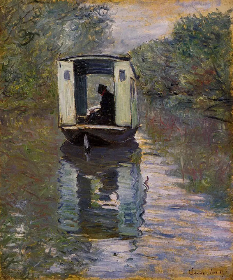 La barca-laboratorio - Claude Monet