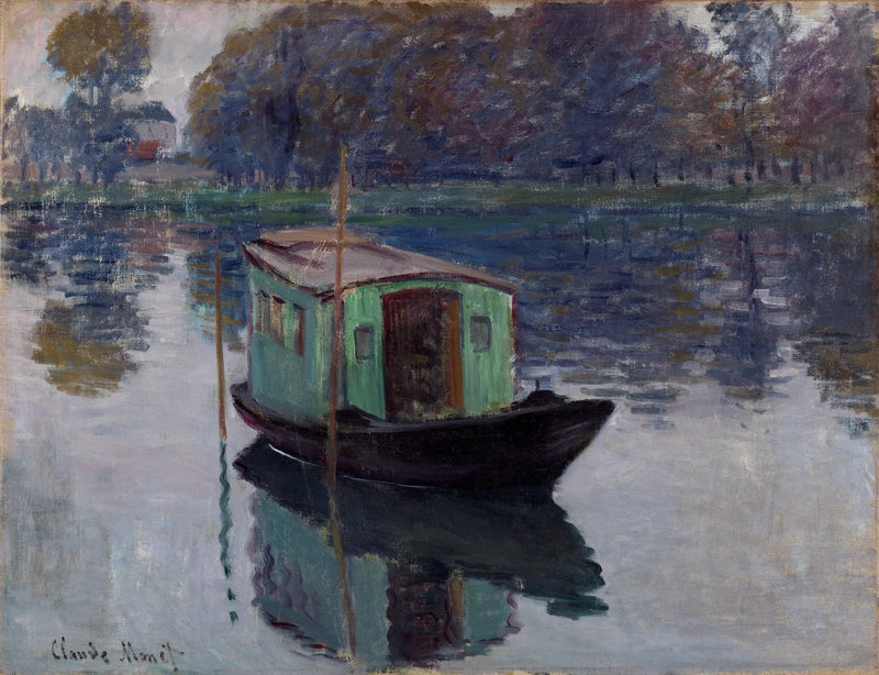 La barca-laboratorio - Claude Monet