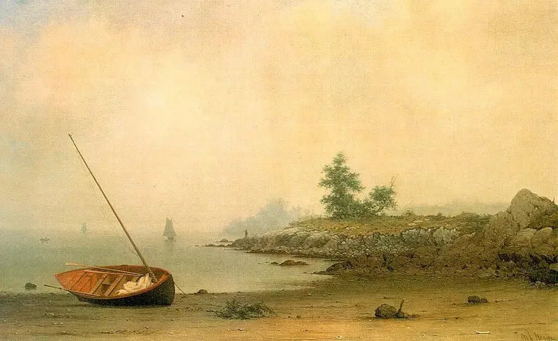 La barca arenata - Martin Johnson Heade