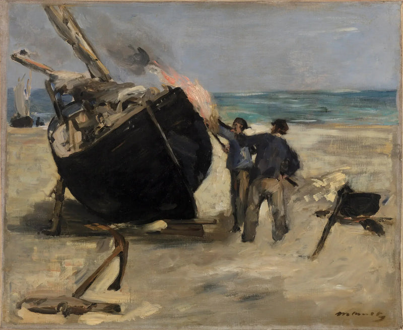 La Barca catramata - Édouard Manet