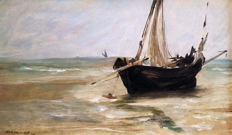 La barca nera a Berck - Édouard Manet