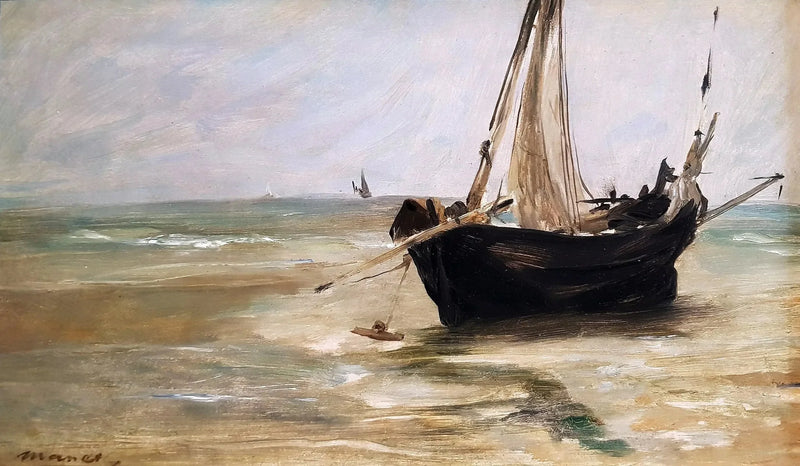 La barca nera a Berck - Édouard Manet