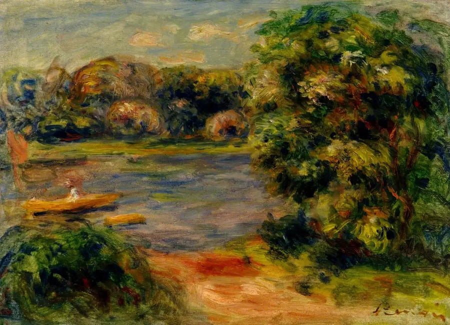 La barca sul lago - Pierre-Auguste Renoir