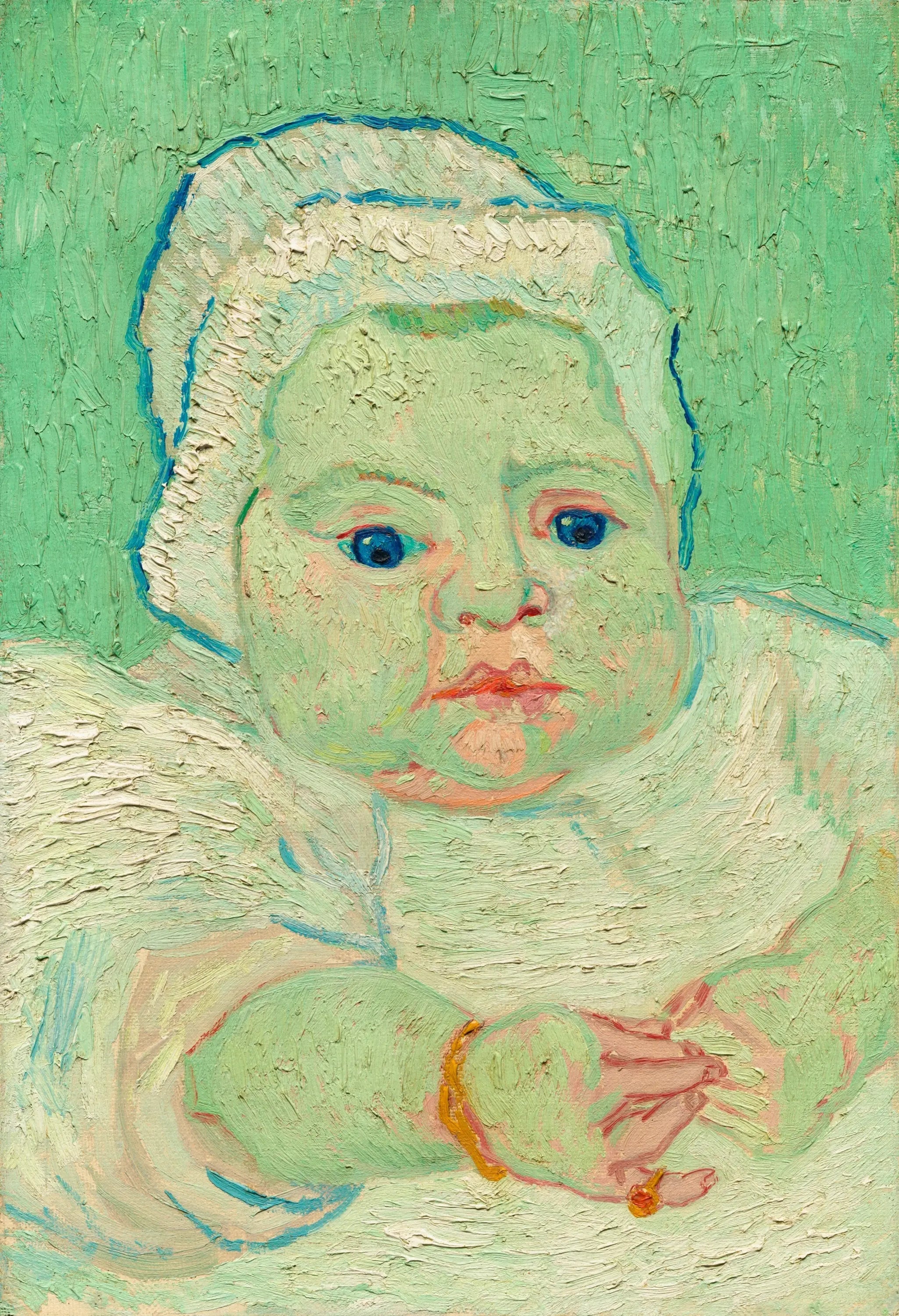 Le Bébé Marcelle Roulin. - Vincent van Gogh image 1 reproduction artisanale de tableau