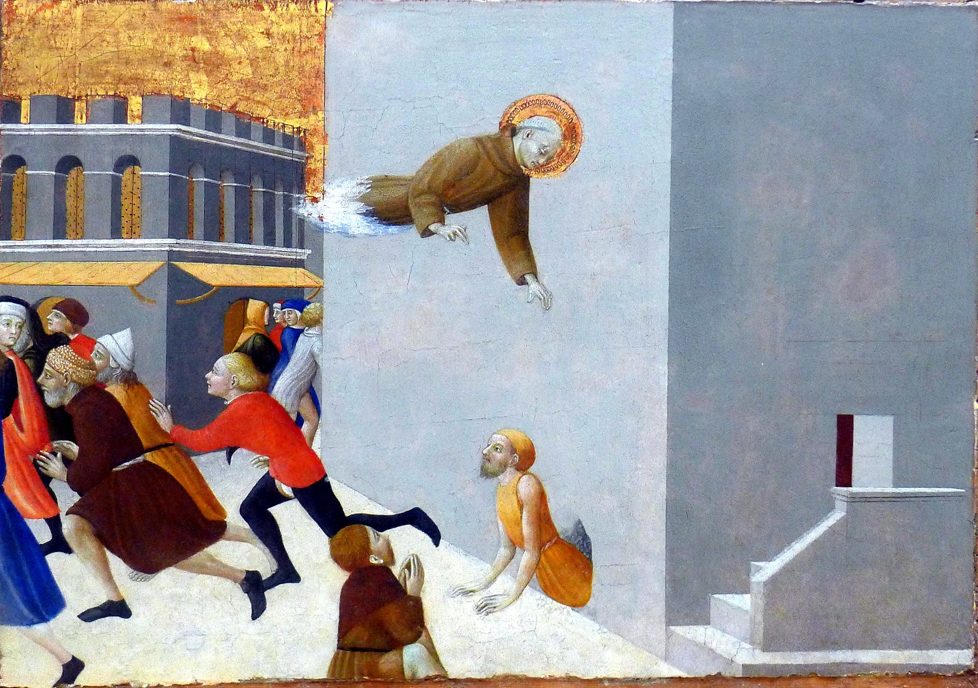 Le bienheureux Ranieri délivre les pauvres d'une prison de Florence - Sassetta image 1 reproduction artisanale de tableau