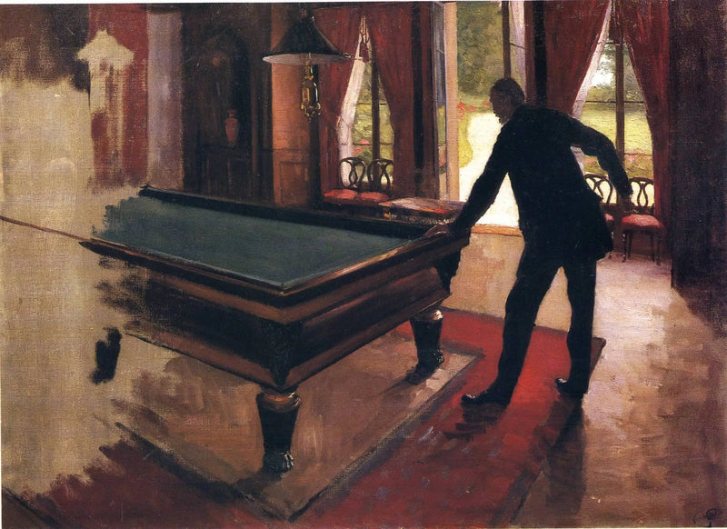 Il biliardo - Gustave Caillebotte