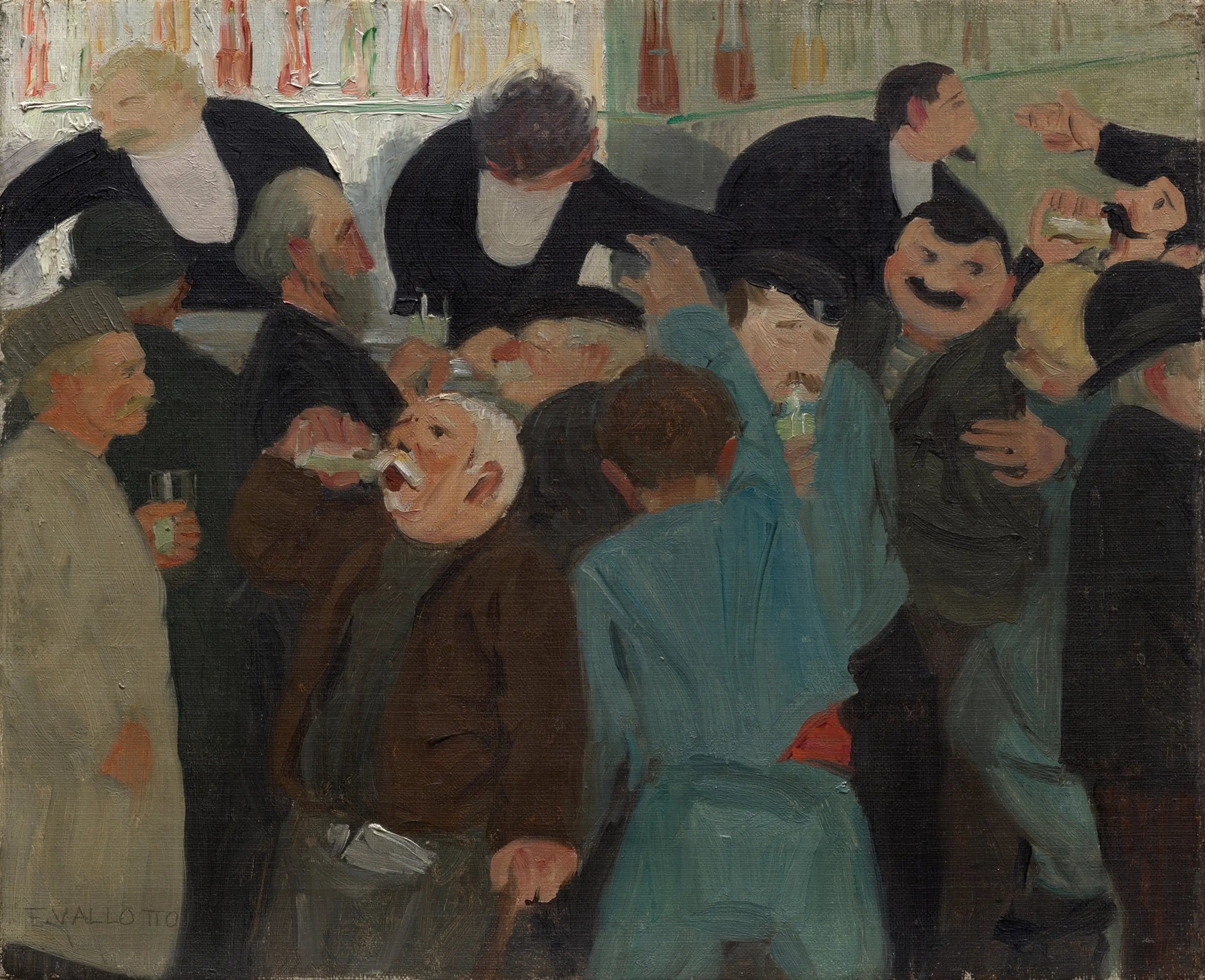 Le Bistro - Félix Vallotton image 1 reproduction de peinture à l’huile
