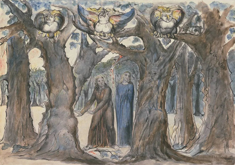 Il Bosco dei suicidi : Le Harpies e i Suicidi - William Blake