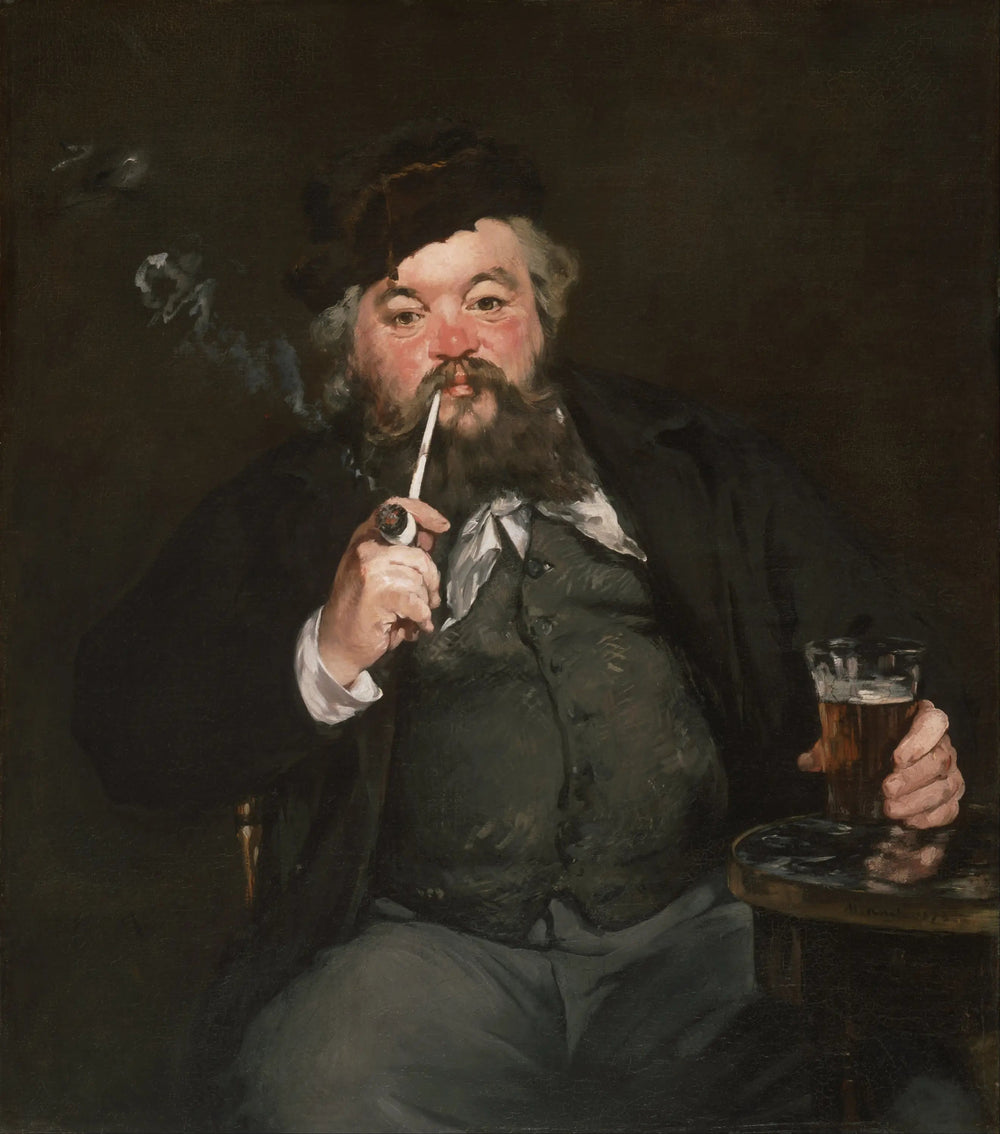 Reproduction du tableau « Le Bon Bock - Édouard Manet » par Alpha Reproduction en peinture à l’huile