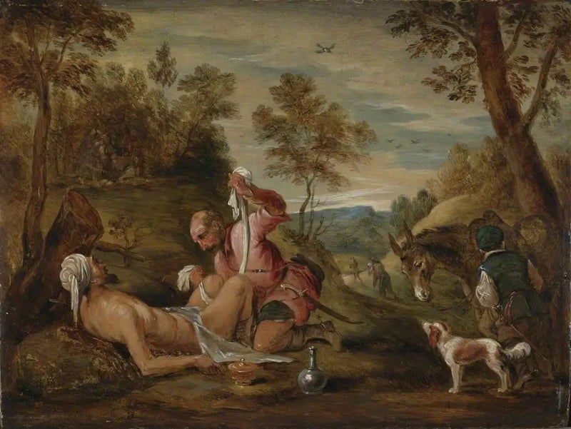 Il Buon Samaritano (dopo Francesco Bassano) - David Teniers il Giovane