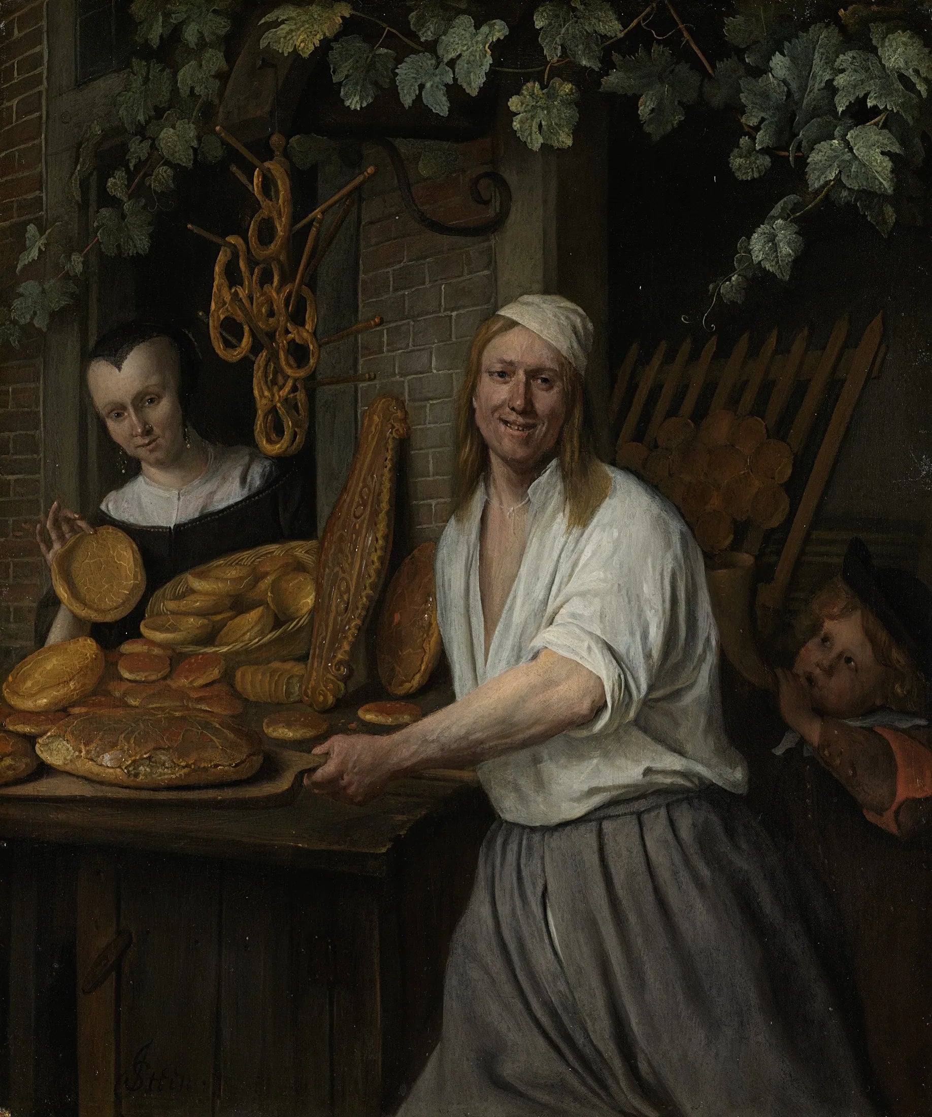 Le boulanger Arent Oostwaard et son épouse, Catharina Keizerswaard - Jan Steen image 1 tableau peint à l’huile sur toile