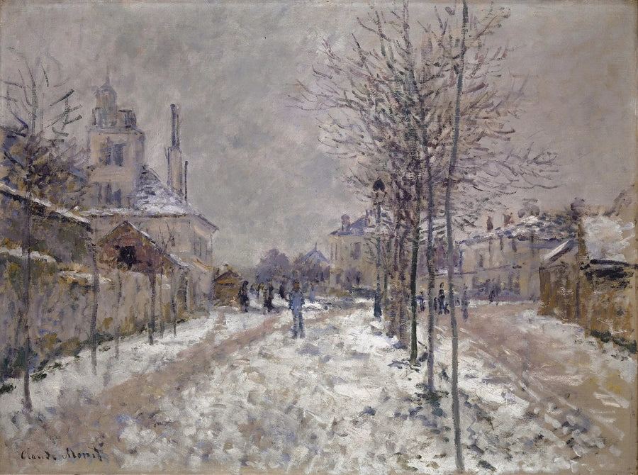 Il Boulevard de Pontoise a Argenteuil, neve - Claude Monet