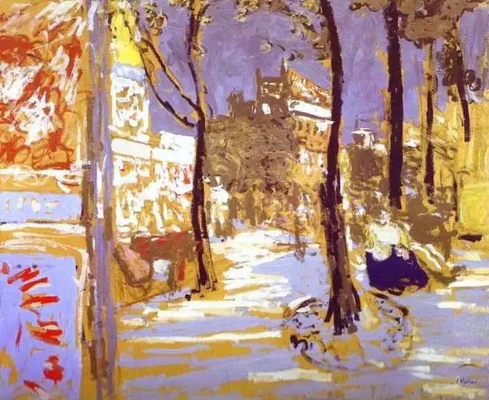 Le Boulevard des Battignolles - Édouard Vuillard image 1 copie de tableau peinte à la main