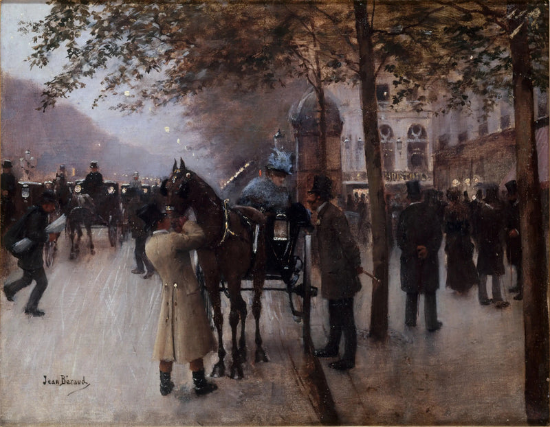 Il boulevard des Capucines, la sera, davanti al Café Napolitain - Jean Béraud