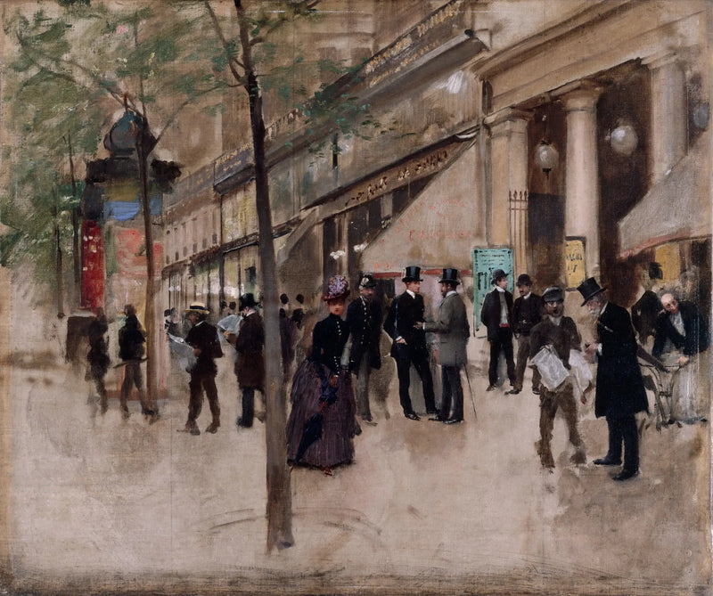 Il boulevard Montmartre, davanti al teatro delle Variétés, nel pomeriggio - Jean Béroud