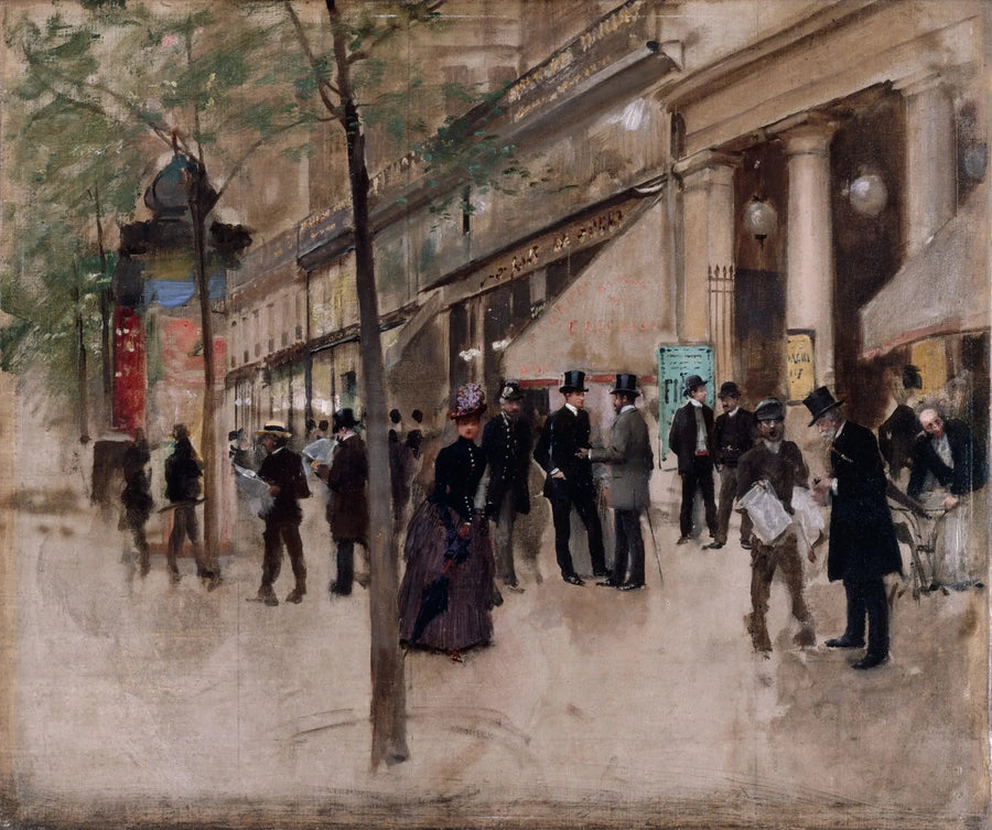 Il boulevard Montmartre, davanti al teatro delle Variétés, nel pomeriggio - Jean Béroud