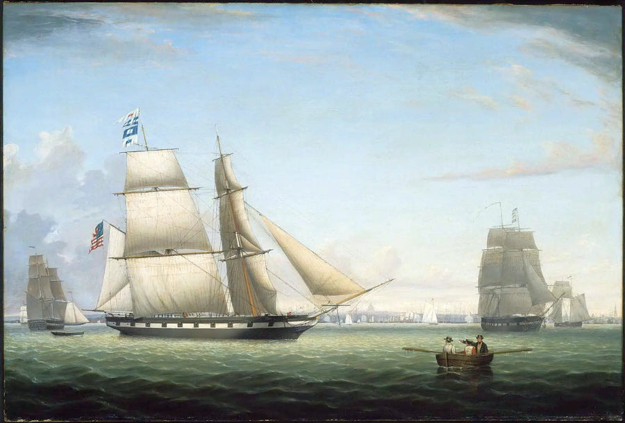 Il Brick Antelope nel porto di Boston - Fitz Henry Lane