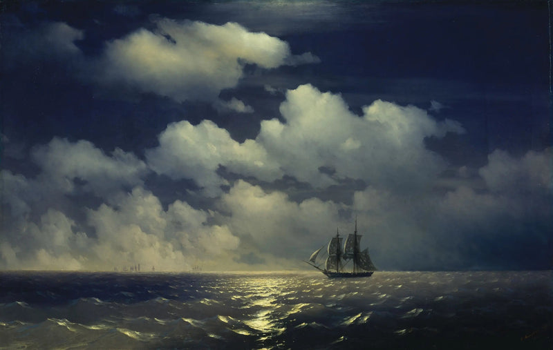 Il brigadiere « Mercury » incontra la squadriglia russa dopo la vittoria su due navi turche - Ivan Aïvazovski