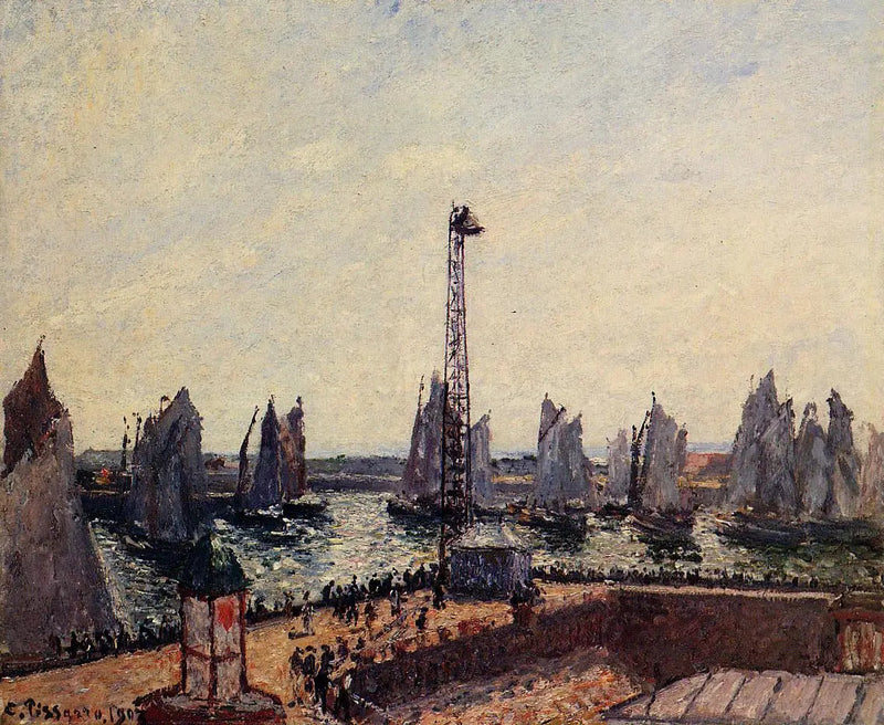 Il Frangiflutti Est, ritorno della regata, Le Havre - Camille Pissarro