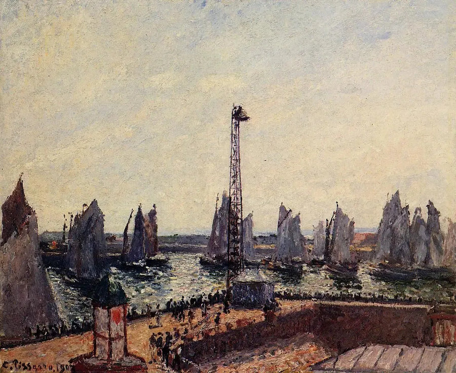Il Frangiflutti Est, ritorno della regata, Le Havre - Camille Pissarro