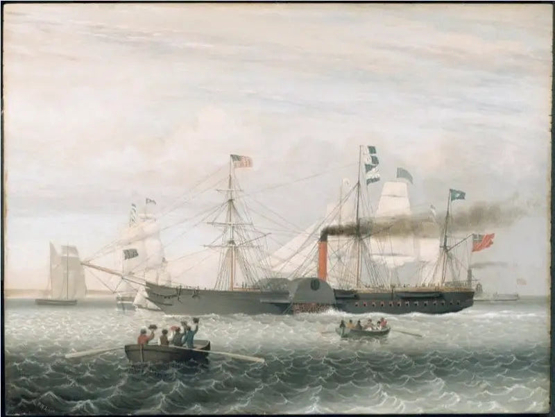 La Britannia entering nel porto di Boston - Fitz Henry Lane