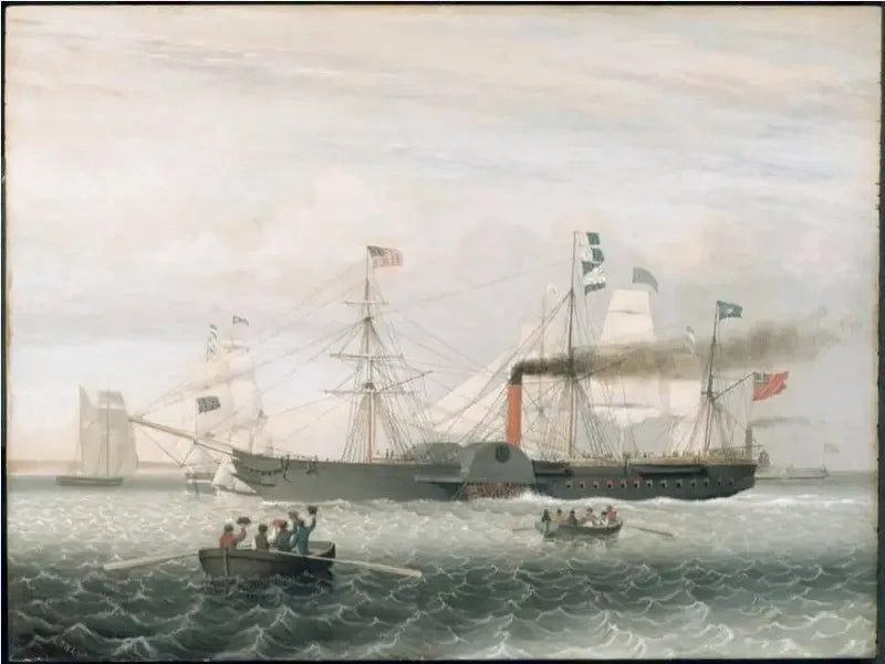 La Britannia entering nel porto di Boston - Fitz Henry Lane
