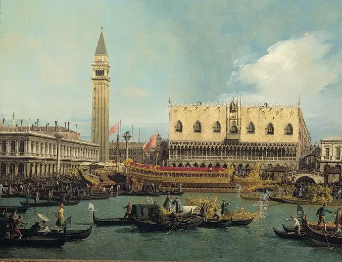 Le Bucentaure au Môle le jour de l’Ascension - Canaletto - Alpha Reproduction