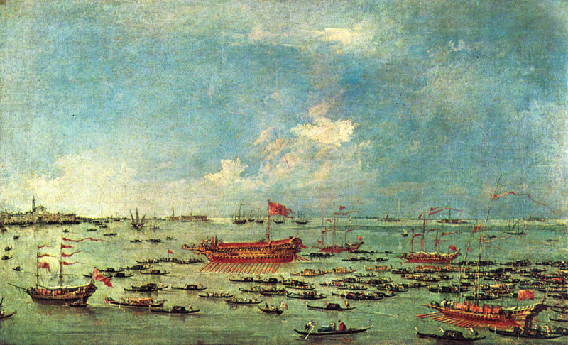 Il Bucentaure vicino a San Nicolò di Lido - Francesco Guardi