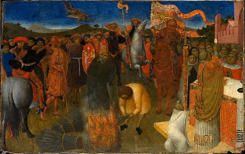 Il rogo di un eretico - Stefano di Giovanni (Sassetta)