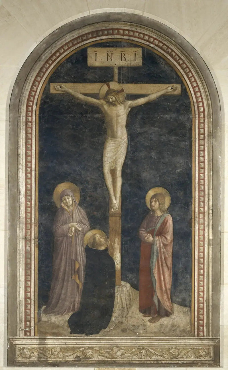 La Calvario con san Domenico in preghiera - Fra Angelico