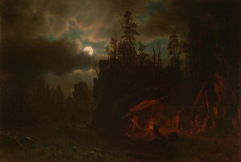Il campo dei cacciatori - Albert Bierstadt