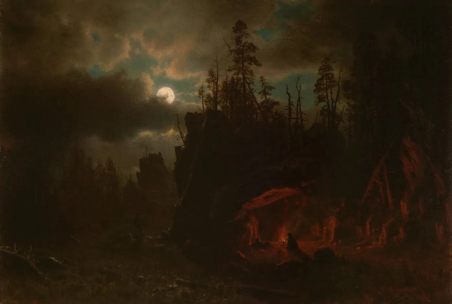 Il campo dei cacciatori - Albert Bierstadt