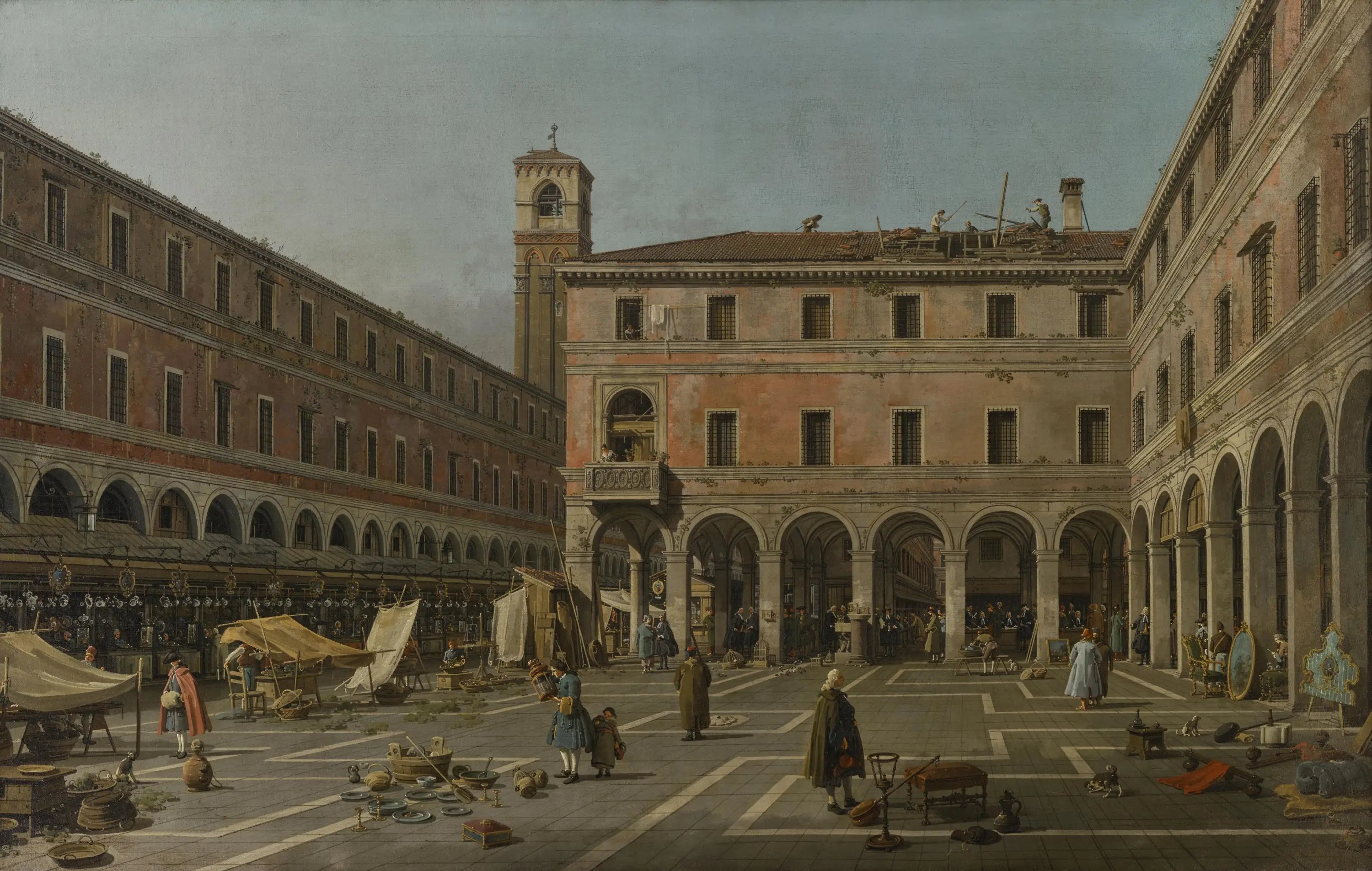 Le Campo du Rialto - Canaletto - Alpha Reproduction