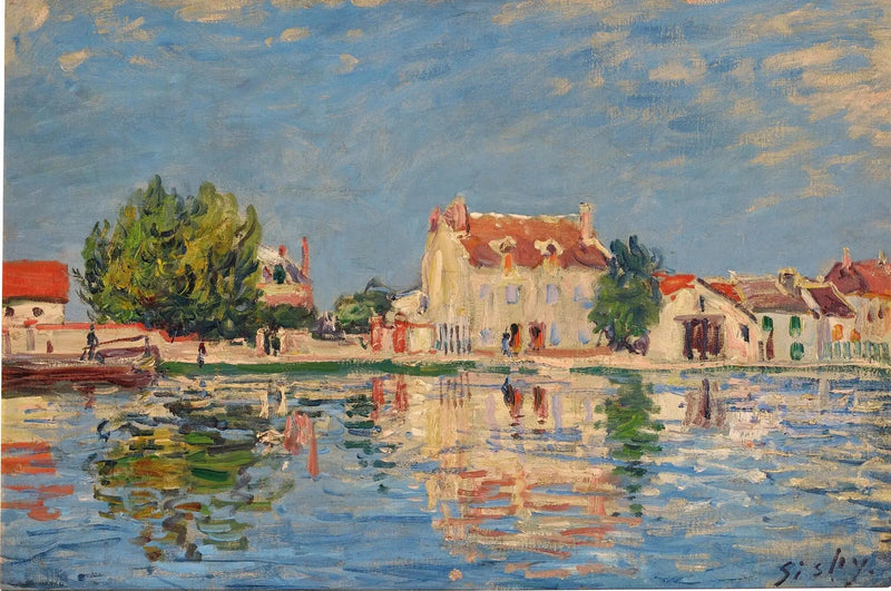 Il canale del Loing a Saint-Mammès - Alfred Sisley