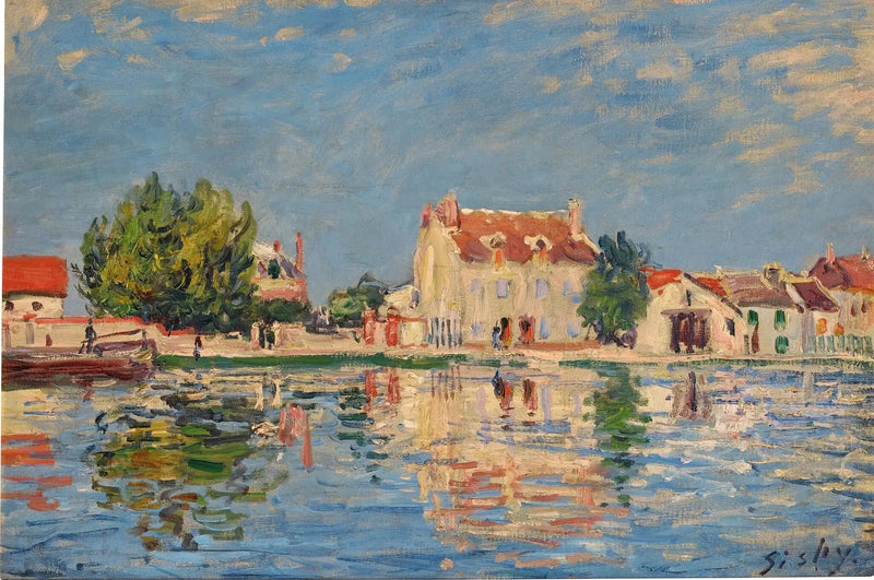 Il canale del Loing a Saint-Mammès - Alfred Sisley