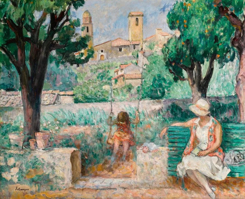 Le Cannet, l'altalena - Henri Lebasque