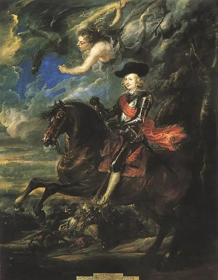 Le cardinal-infant Don Fernando d'Autriche, à la bataille de Nördlingen - Peter Paul Rubens image 1 reproduction de peinture à l’huile