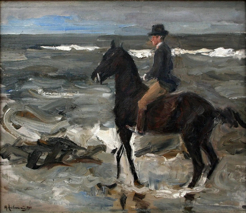 Il Cavaliere sulla spiaggia - Max Liebermann
