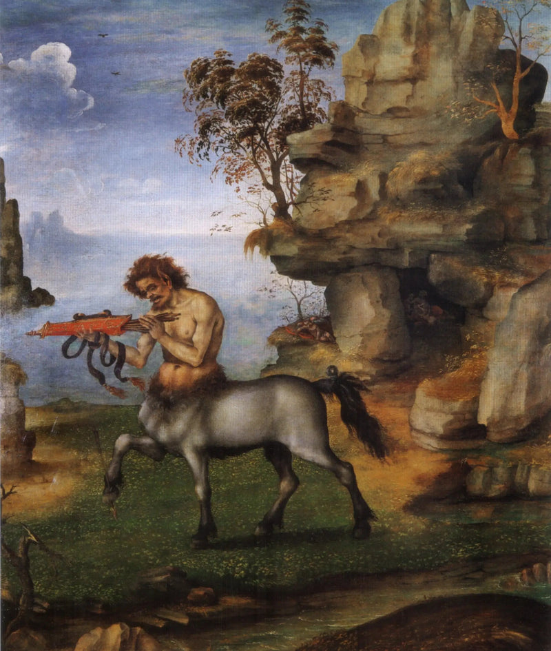 Il Centauro ferito (retro: la Nascita di Venere?) - Filippino Lippi