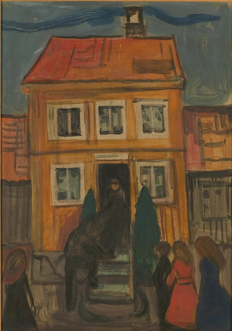 La bara è portata via - Edvard Munch