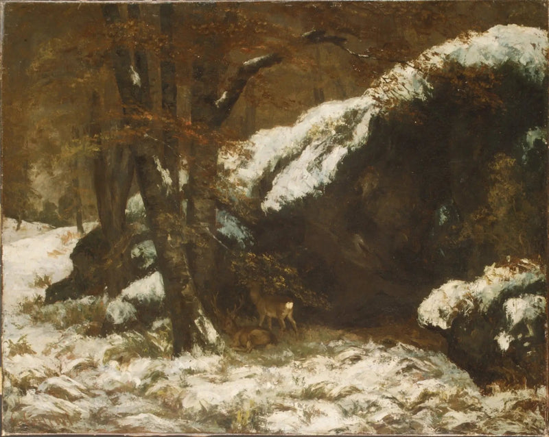 Il cervo - Gustave Courbet