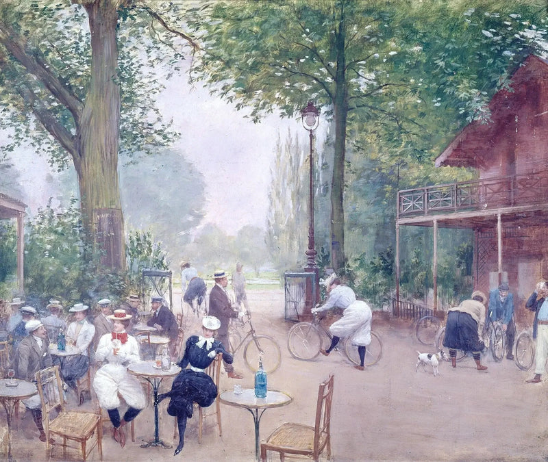 Il Chalet del ciclo al bosco di Boulogne - Jean Béraud