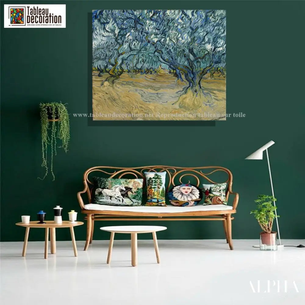 Le Champ d'oliviers - Van Gogh - Reproductions de tableaux et peintures haut de gamme