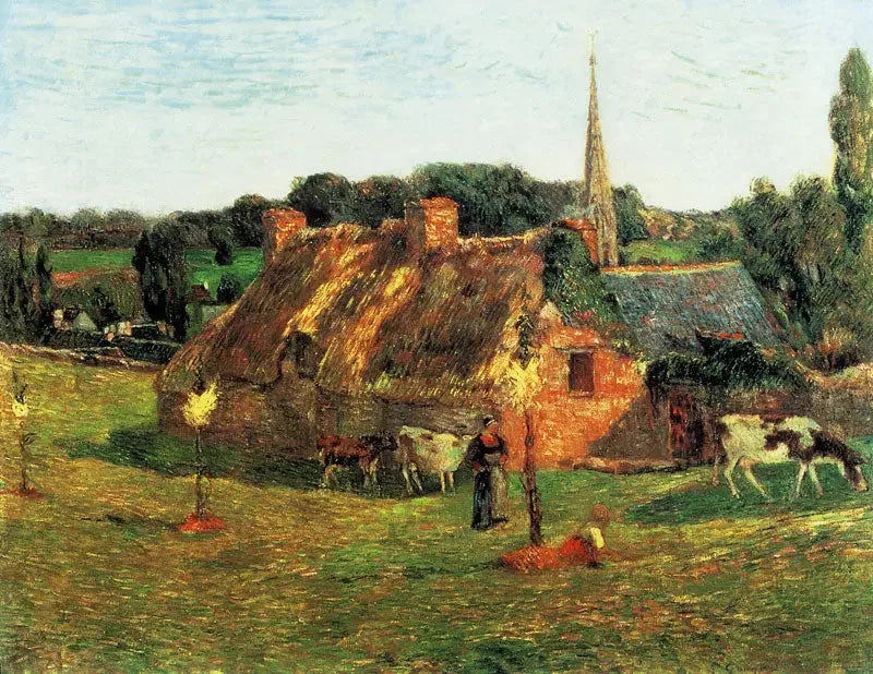 Il Campo di Lolichon e la chiesa di Pont-Aven - Paul Gauguin