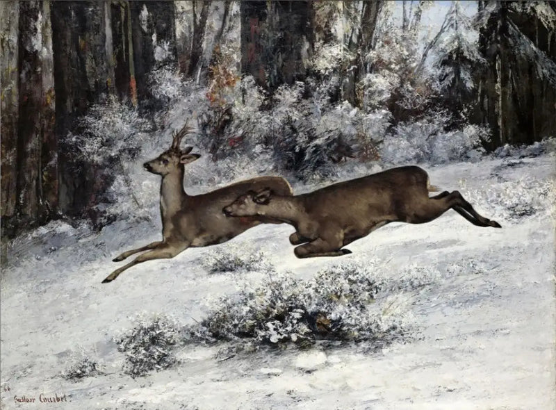 Le Change, episodio di caccia in Franche-Comté - Gustave Courbet