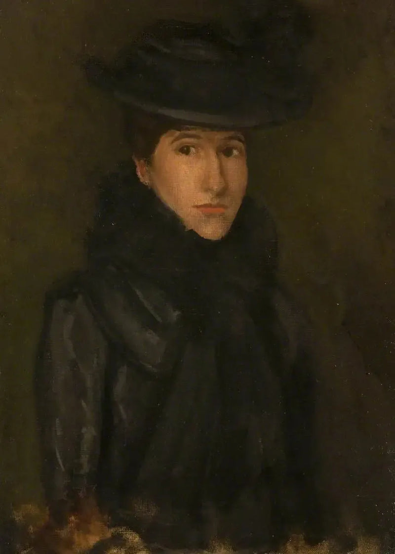 Il Cappello Nero - Mademoiselle Rosalind Birnie Philip; 1900-1902 - James Abbott McNeill Whistler